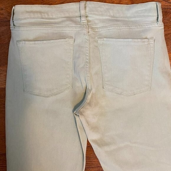 Banana Republic Skinny Fit Lime Green 5 Pocket Women Pants Size 29/8 - Picture 5 of 10